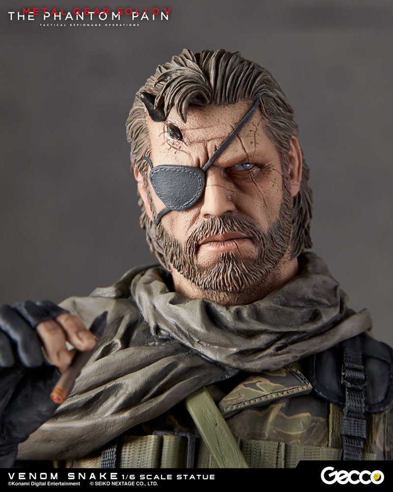 Illustration for article titled $300 Statue Of Metal Gear Solid V's Venom Snake Includes Cute Puppy